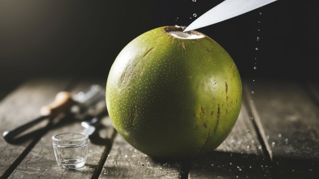 Comment ouvrir une noix de coco en image