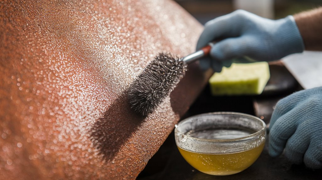 remove rust in three steps