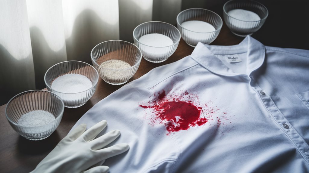 removing blood stains easily